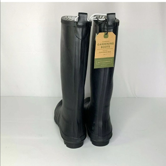 Smith and Hawken Tall Black Rubber Rain Boots - Picture 7 of 9